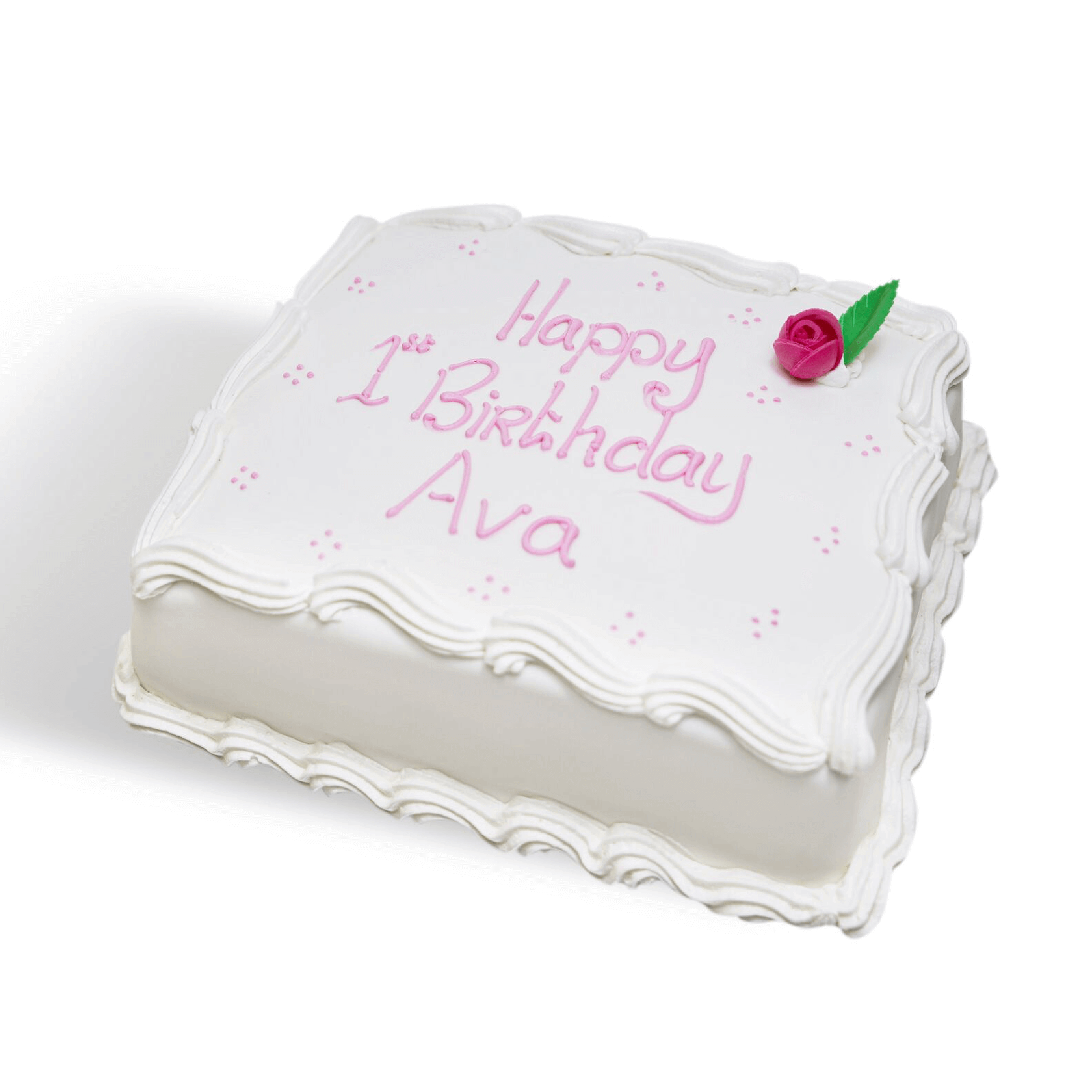 Soft Rolled Icing Birthday White (Available With Buttercream Only)
