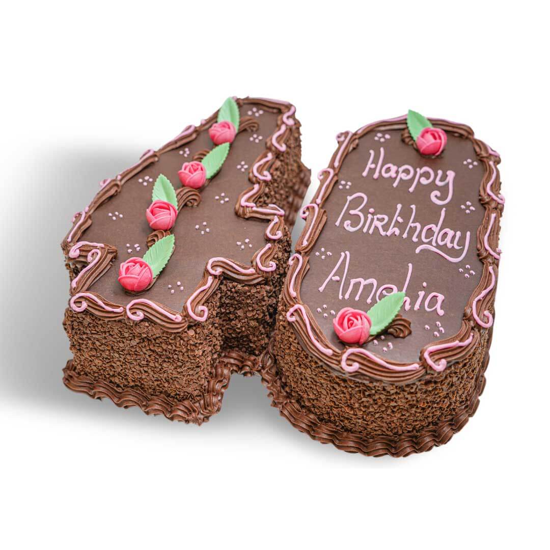 Chocolate Number Cake (double)(Available In Choc Buttercream Only)